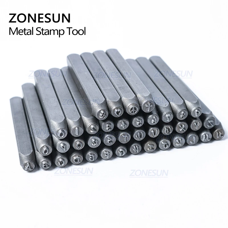 ZONESUN 42 шт. ювелирные изделия металлические штампы алфавит искусственное сердце