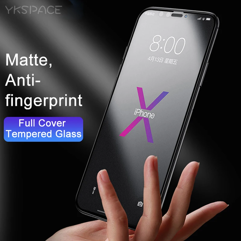 

Anti Fingerprint Matte Frosted 9H Tempered Glass For iPhone X XR XS 11 12 13 14 Pro Max Mini 7 8 Plus SE Full Screen Protector