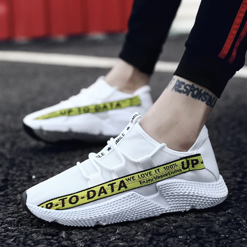 2019 Breathable Light Men Summer Mesh Shoes New Fashion Man Lace-up Casual Sneakers Walking Size 39-44 | Обувь