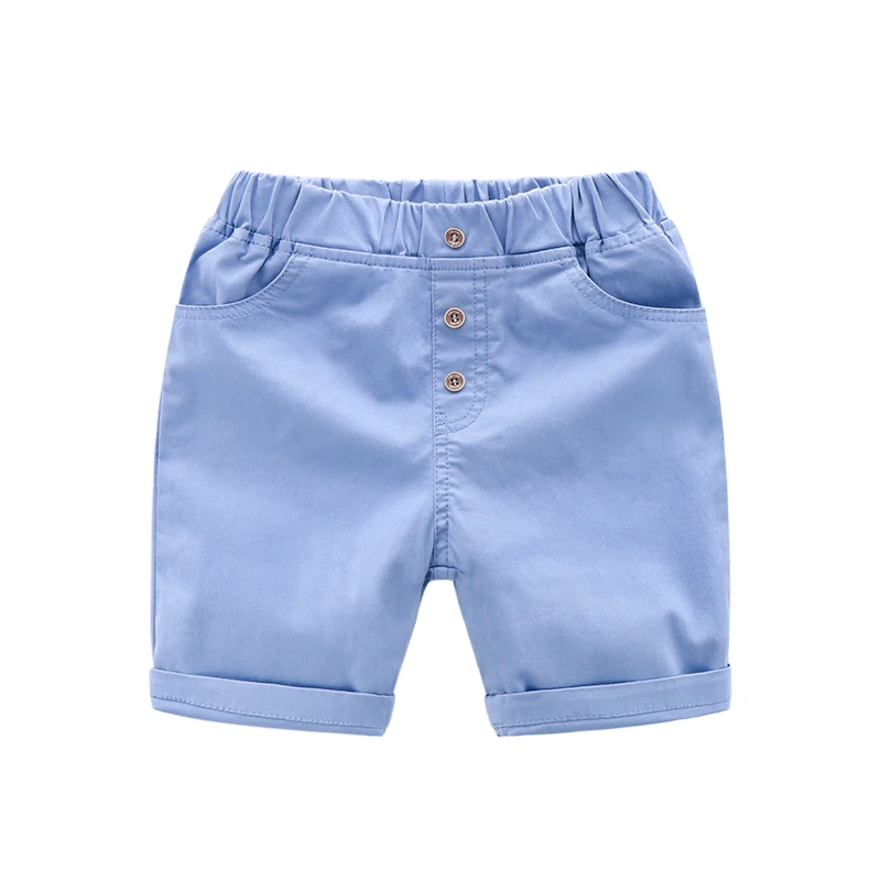 Children Shorts For Boys Summer Cotton Girls Beach Pants Casual Solid Color Kids Baby Boy Clothing 3-8 Years | Мать и ребенок