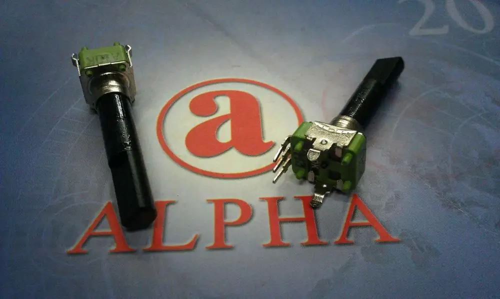 

2 шт./лот потенциометр типа Taiwan ALPHA R09 A10K 30 мм ось