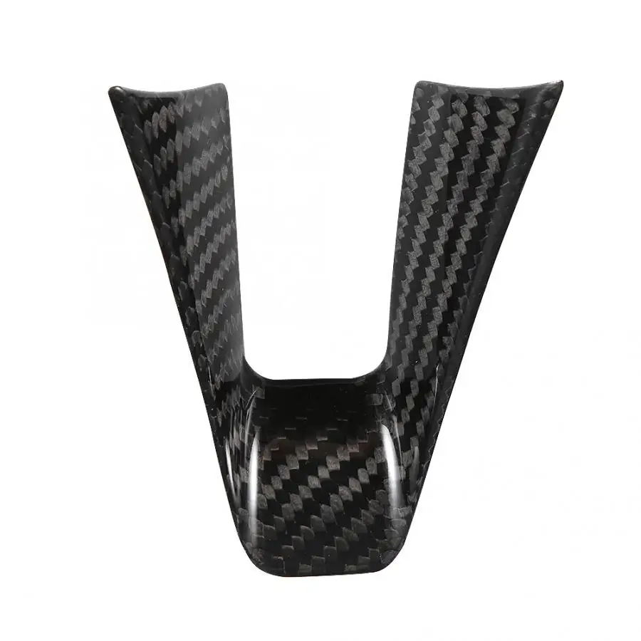 Carbon Fiber Steering Wheel Decoration Frame Cover Trim Fit for Alfa Romeo Giulia 2017-2019 car accessories | Автомобили и