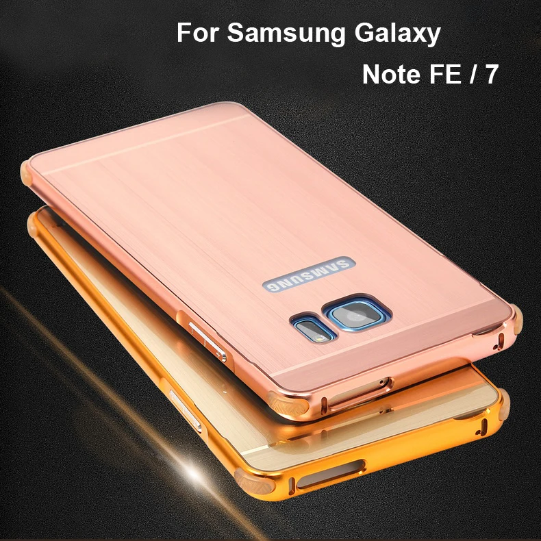 Для samsung Galaxy Note FE/7 Чехол Алюминиевый металлический бампер матовый ПК Жесткий