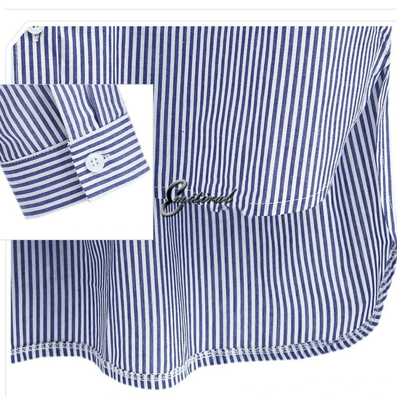 EMITIRAL 2017 осенние женские блузки полосатые строгие Цветочные губы элегантные 5XL с