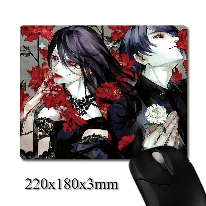 Красивый толстый тканый Нескользящий Резиновый коврик с принтом Токийский Гуль