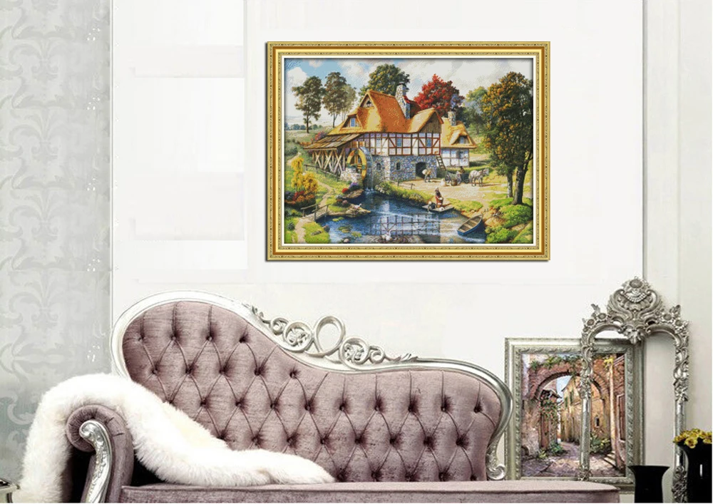 Joy Sunday Home Decor Diy Painting Counted Print on Canvas Set 11CT 14CT Needlework Embroidery Cross Stitch Kits Mill Patterns | Дом и сад