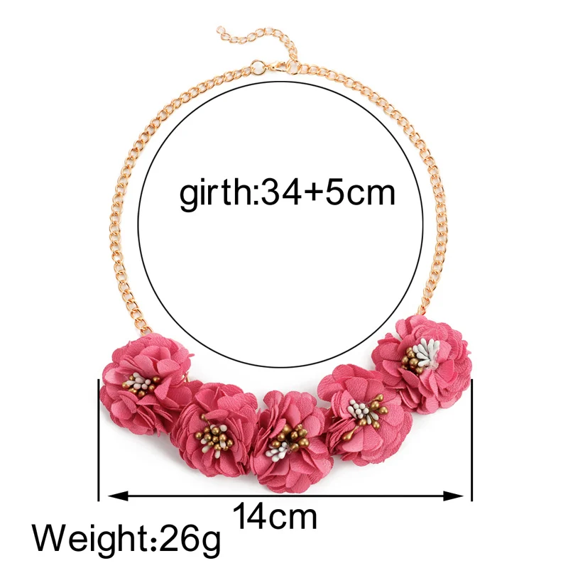 Женское Ожерелье-чокер Hesiod романтичное цветное хлопковое ожерелье с цветами
