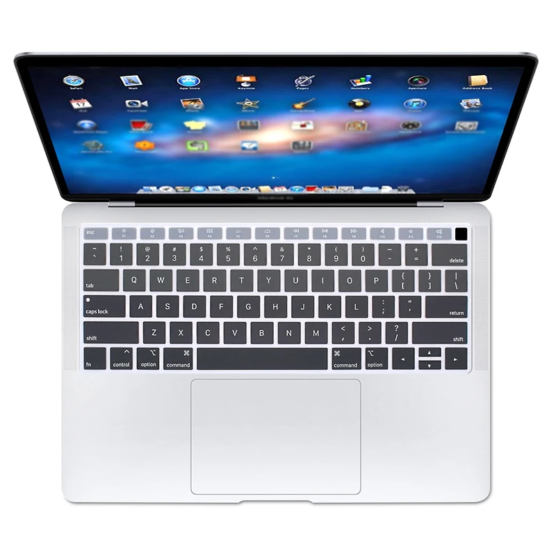 Цветная силиконовая защитная пленка для клавиатуры для нового Macbook Air 13 A1932 раскладка клавиатуры США Mabook Air 13,3 защита кожи