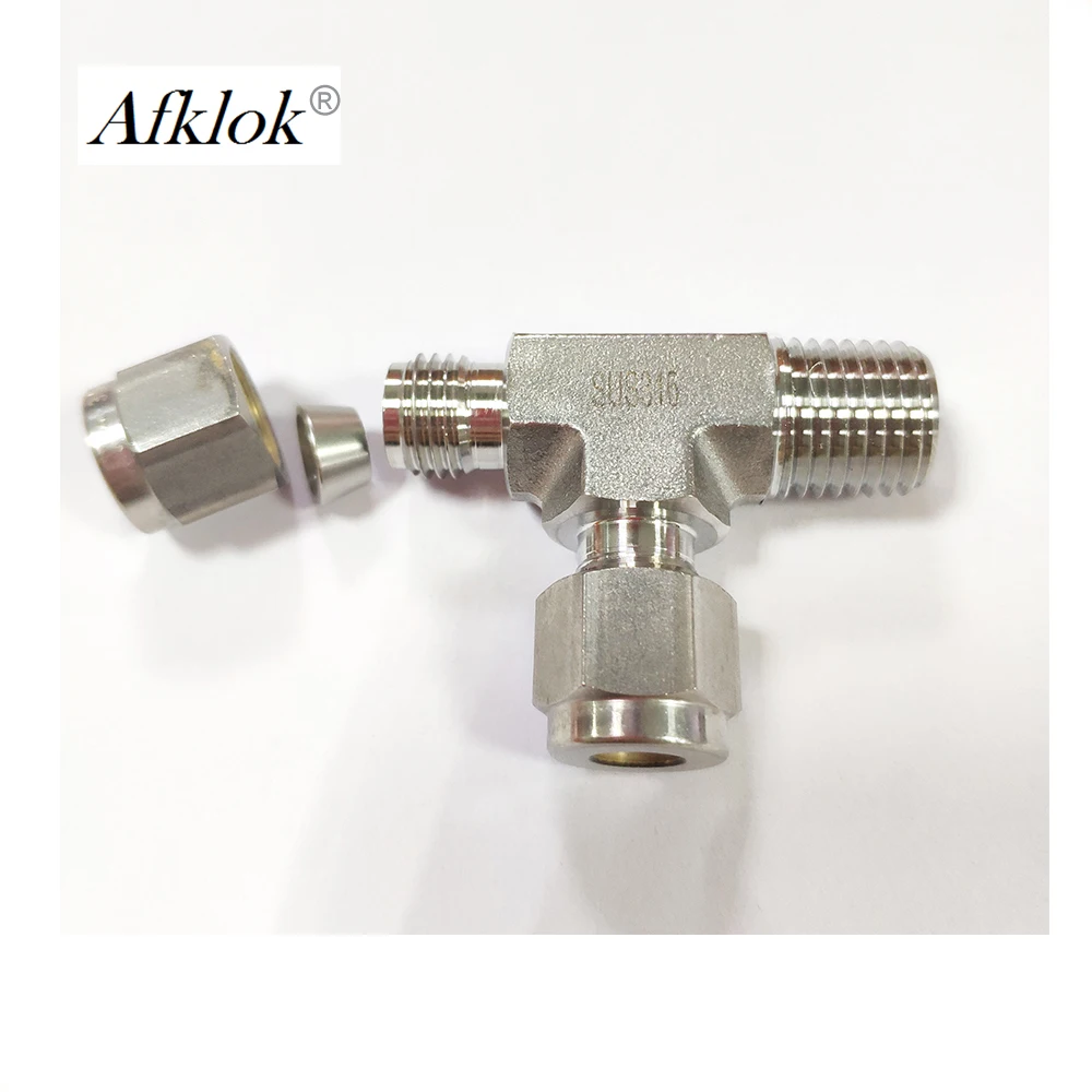 3 ходовой NPT 12 мм 14 15 Соединительный тройник из нержавеющей стали 316|tube fitting|stainless
