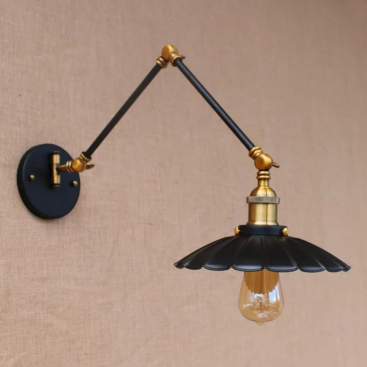Винтажный настенный светильник в стиле ретро Лофт|applique murale luminaire|swing arm lightvintage wall