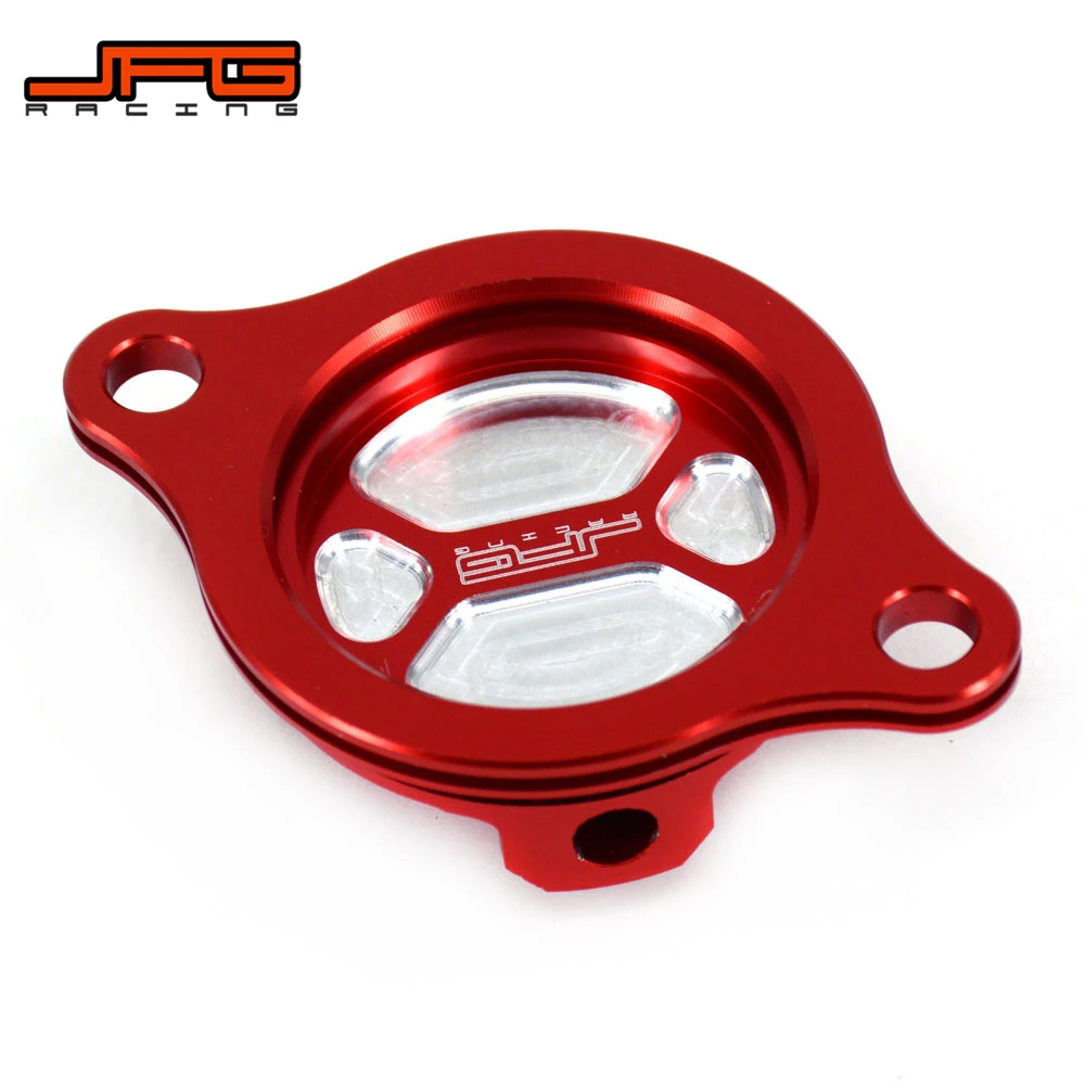 Крышка алюминиевого Красного масляного фильтра CNC для мотоцикла HONDA CRF450R 2002 2008