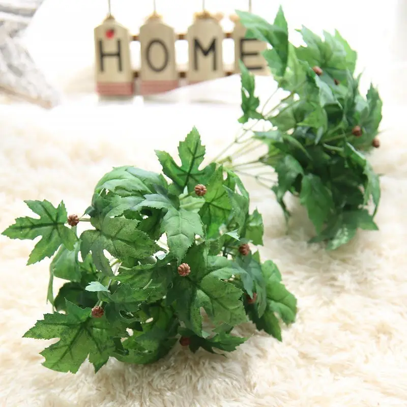 Маленький эмулирующий бонсай 1 букет зеленые листья растений декоративные яркие