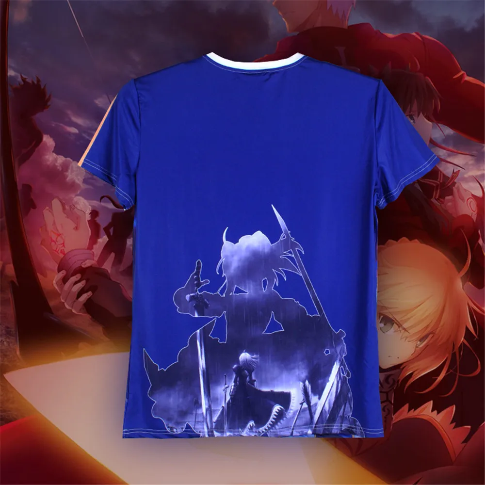 Косплей Fate/stay night 3D Футболка с принтом Altria Pendragon компрессионная дышащая