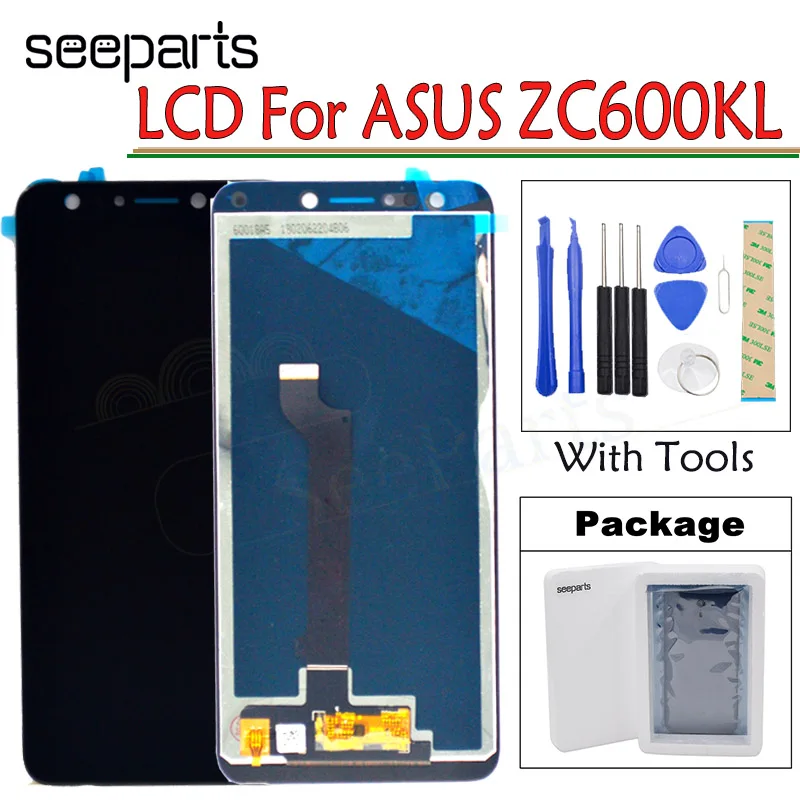 Для 6," Asus ZenFone 5 Lite 5Q X017DA lcd ZC600KL S630 SDM630 lcd дисплей кодирующий преобразователь сенсорного экрана в сборе для Asus ZC600KL lcd
