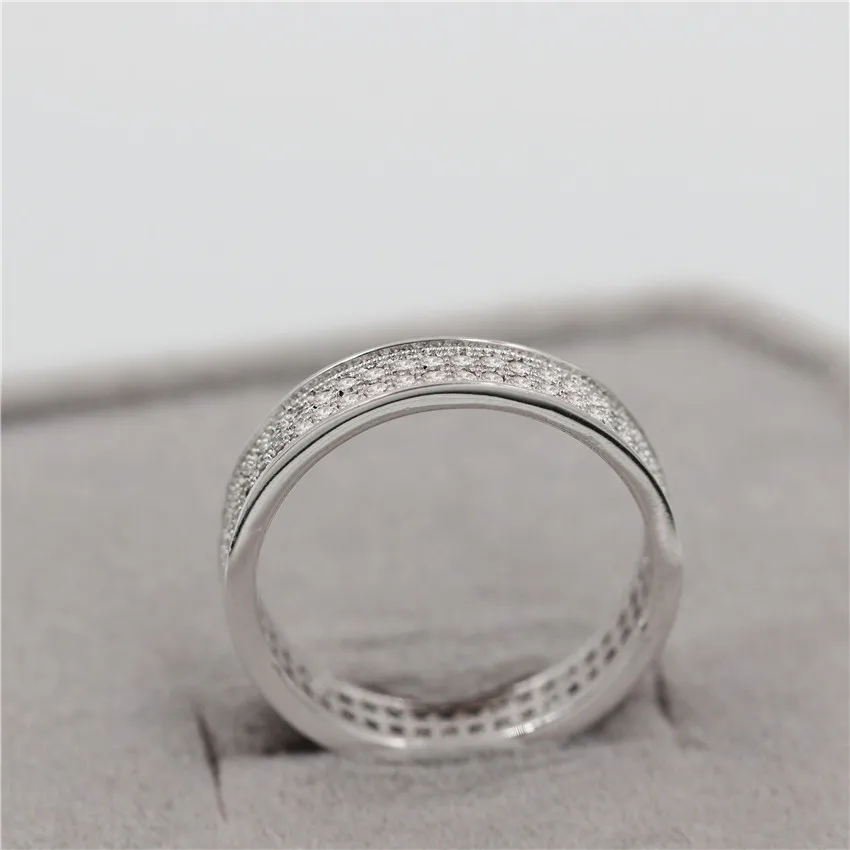 Bijoux серебряные свадебные кольца для женщин цирконий обручальное кольцо