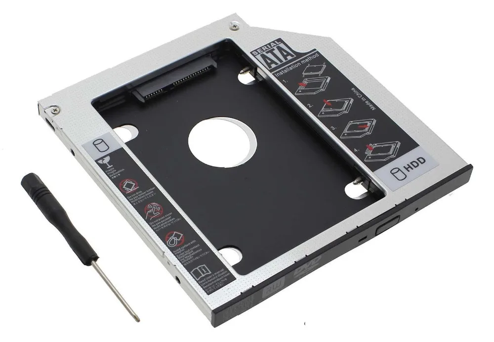 WZSM Новинка 9 5 мм 2nd жесткого диска SATA HDD SSD жесткий диск Caddy для Asus F750 X750 X750J K750J |