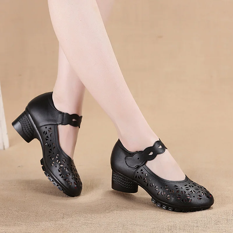 Женские Босоножки-гладиаторы zapatos mujer полые Мэри Джейн женская обувь тапки круглый носок обувь на липучке, Удобная обувь