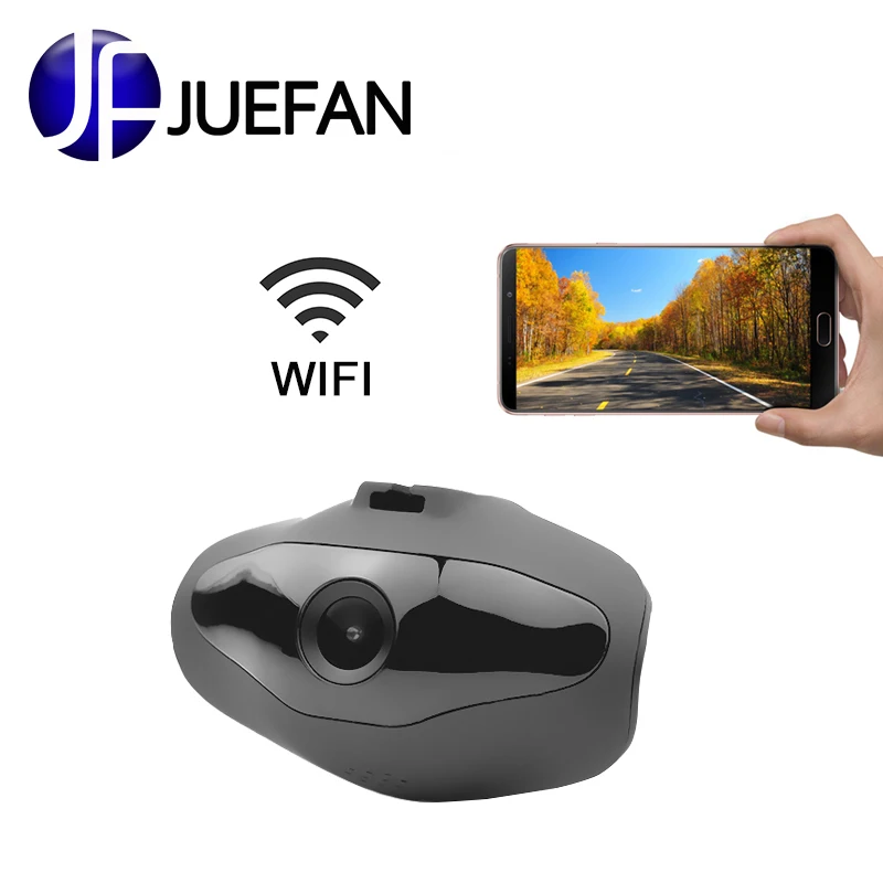 JUEFAN Wi Fi автомобильный детектор камеры 96658 dashcam видео регистраторы Зеркало DVR