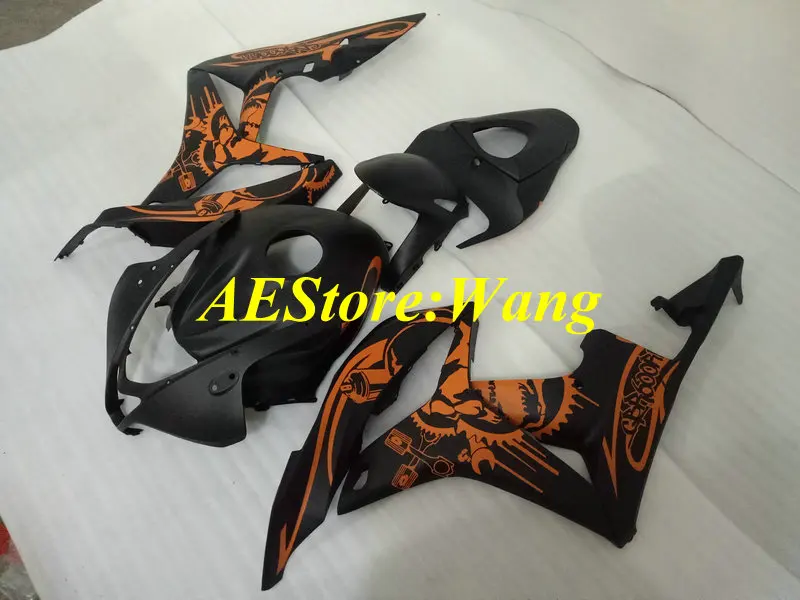 Комплект обтекателей под давлением для HONDA CBR600RR 07 08 CBR 600 RR F5 600RR 2007 2008 ABS оранжевые