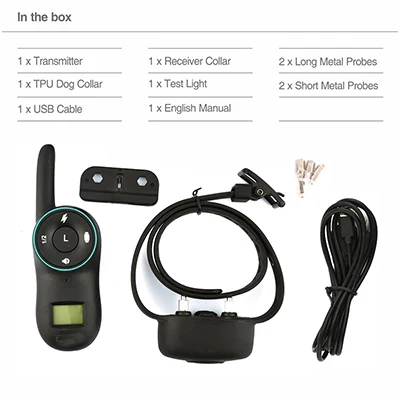 for 1 dog Electric Dog Training Collars IP67 Waterproof Rechargeable Dog Collars With 400m Remote Control Receiver Pet Training Collars - Цвет: for 1 dog