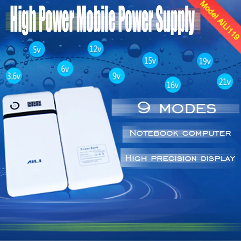 Бесплатная доставка 21 в выход Мобильная note book power bank box 18650 чехол для аккумулятора 6