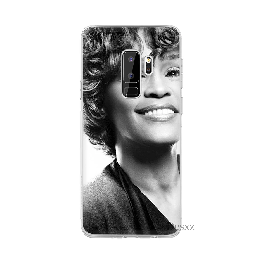 Singer Whitney Houston Phone Case Cover For Samsung Galaxy S8 S9 Plus Note 8 9 S7 Edge Soft TPU Cases | Мобильные телефоны и