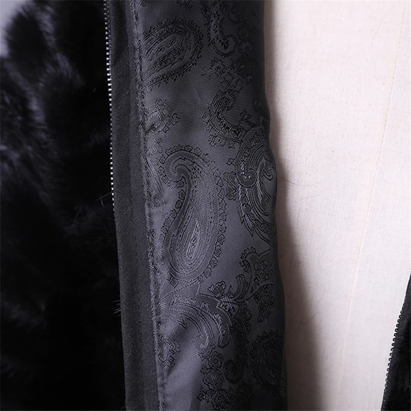 Natural Mink Fur Coats Women 2018 Fashion England Style Genuine Solid Striped Double-face fur Coat For Lady | Женская одежда