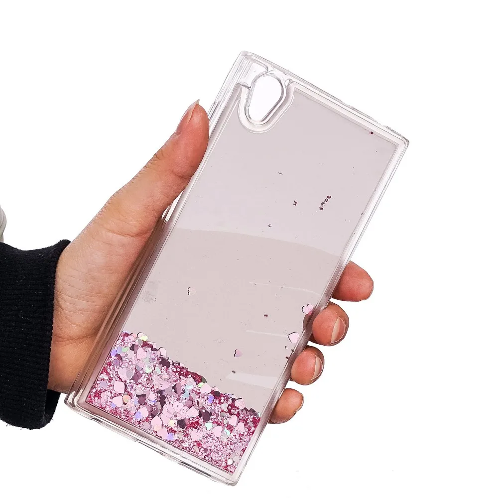 Для sony Xperia L1 чехол G3311 G3312 G3313 класса люкс динамичный жидкий песок Сияющий Блеск
