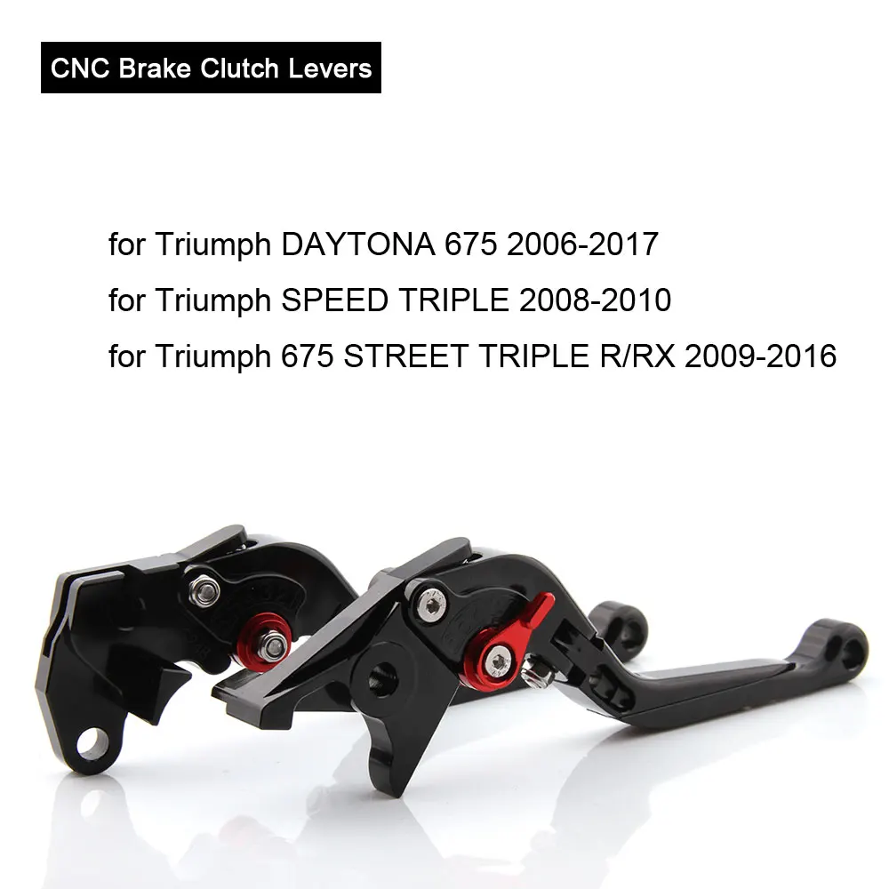 CNC рычаги для Triumph Daytona 675 уличная скорость тройной мотоцикл Регулируемые складные