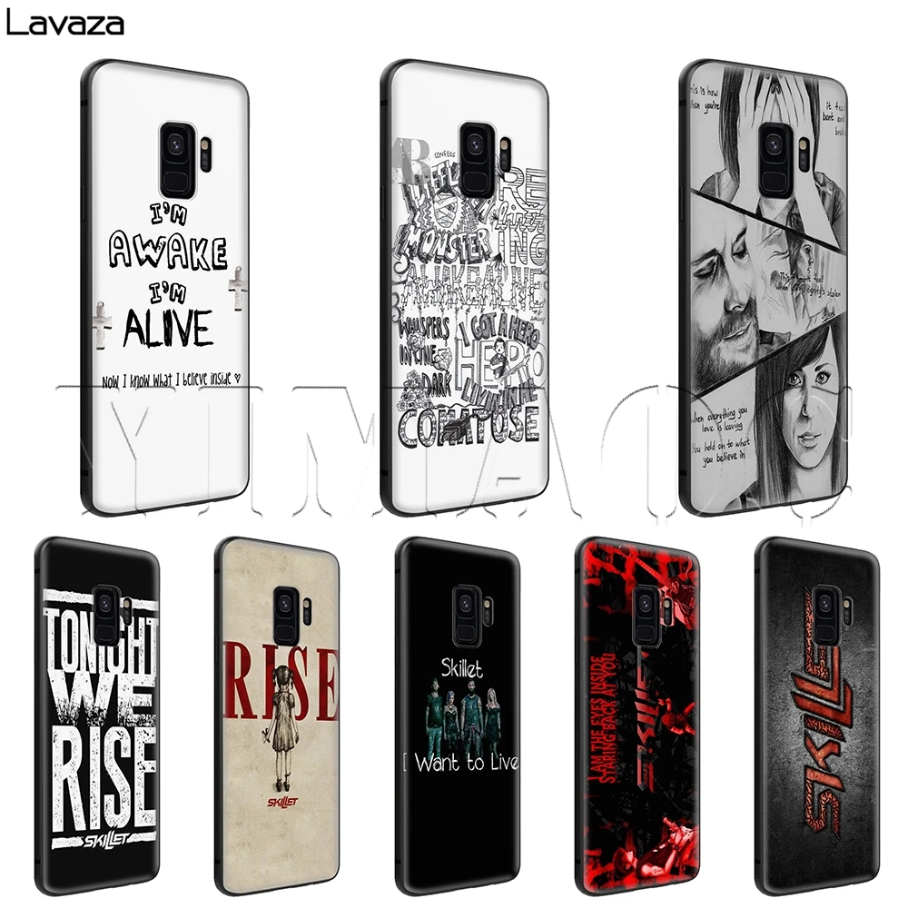 Lavaza Skillet rock Case for Samsung Galaxy S6 S7 Edge J6 S8 S9 S10 Plus A3 A5 A6 A7 A8 A9 Note 8 9 |