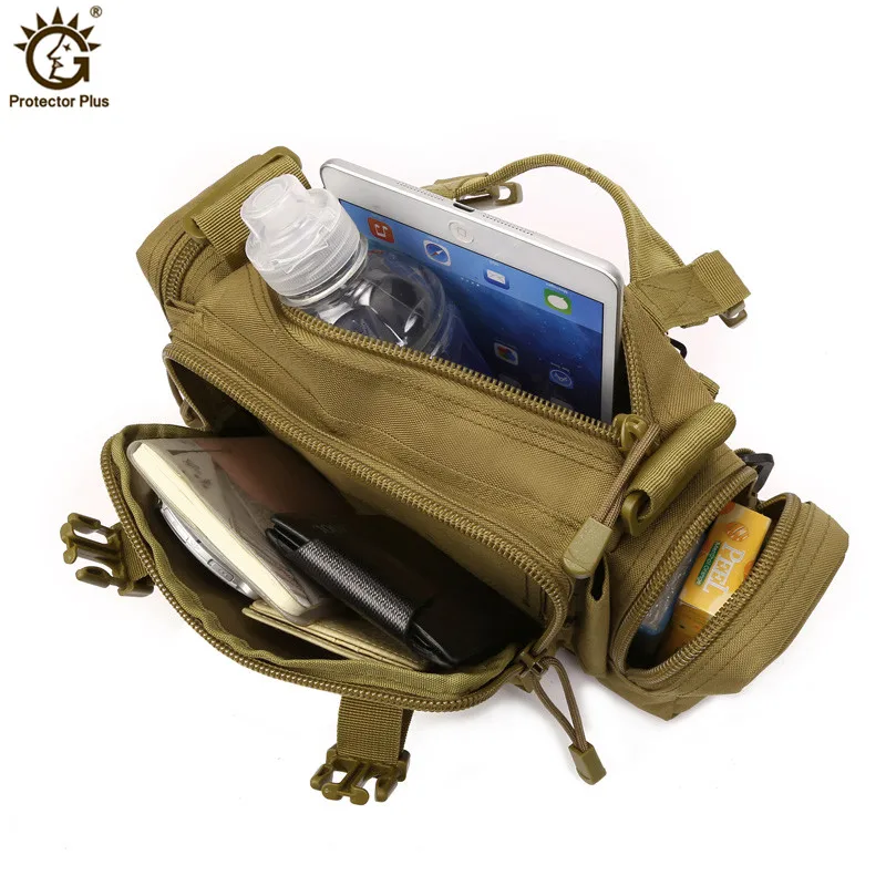 Women Men Military Tactics Waist Pack Bag Waterproof Nylon Shoulder Bag Fanny Pack Military Equipment Molle Bag