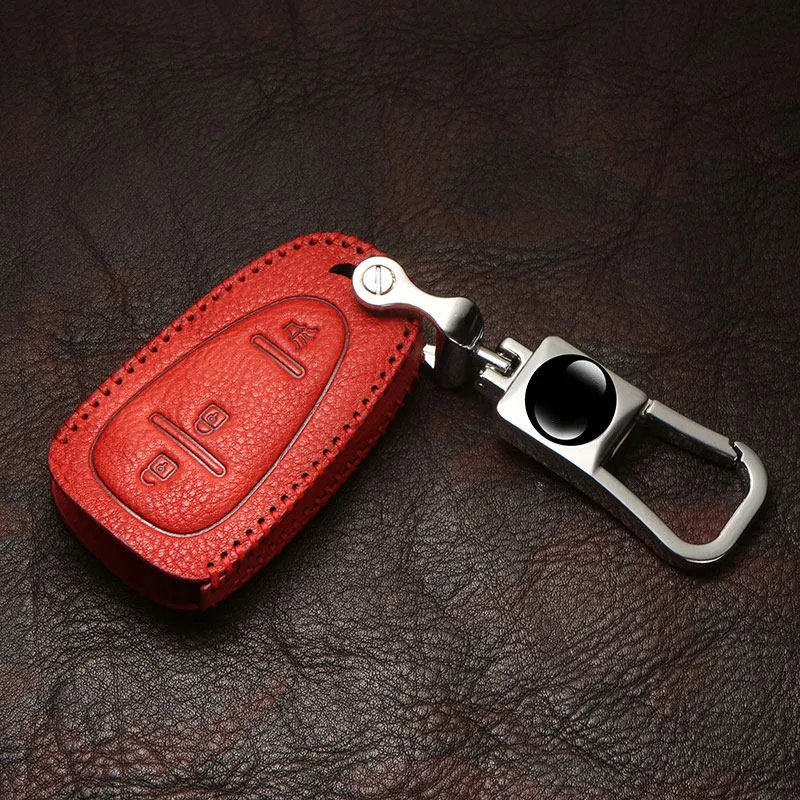 2019 Flexible Wear-resistant Elegant Vintage Top Layer Leather Key Case Zinc Alloy Keychain For Chevrolet New Malibu XL Equinox |