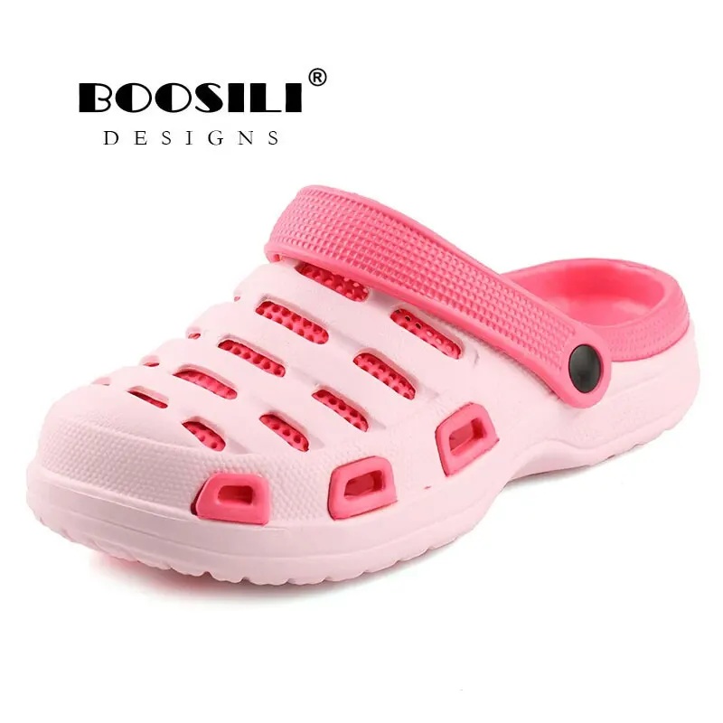Г., лидер продаж, Sapatos Mulher Sandalias Mujer Sandalias Boosili г. Новая женская обувь с двумя цветными отверстиями женские сабо для сада