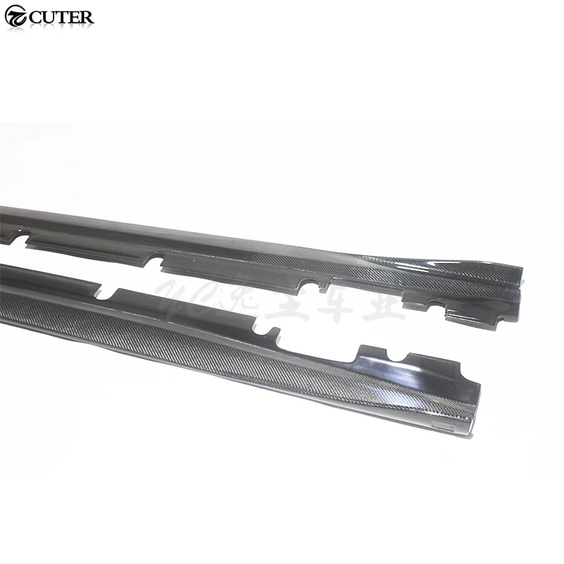 W176 A180 A200 A260 A45 углеродного волокна авто боковые юбки для Benz A250 спортивные бампер