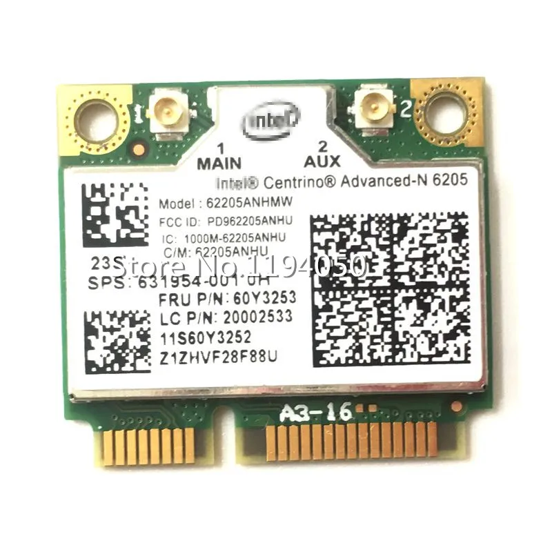 Беспроводная Wi Fi карта Intel Centrino Advanced N 6205 62205HMW 6205AGN 300 Мбит/с для X220 T420 T520 60Y3253 8570 8460