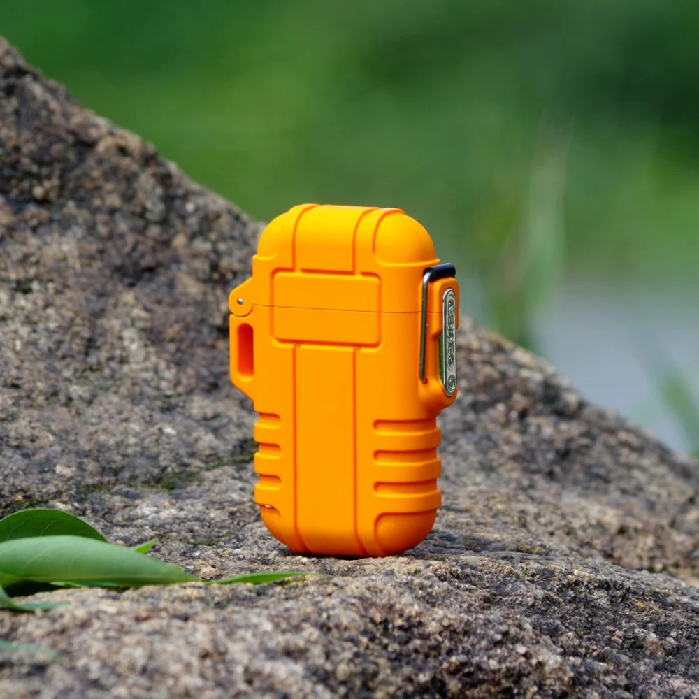 Водонепроницаемая usb зажигалка для сигарет с двойной дугой улицы кемпинга