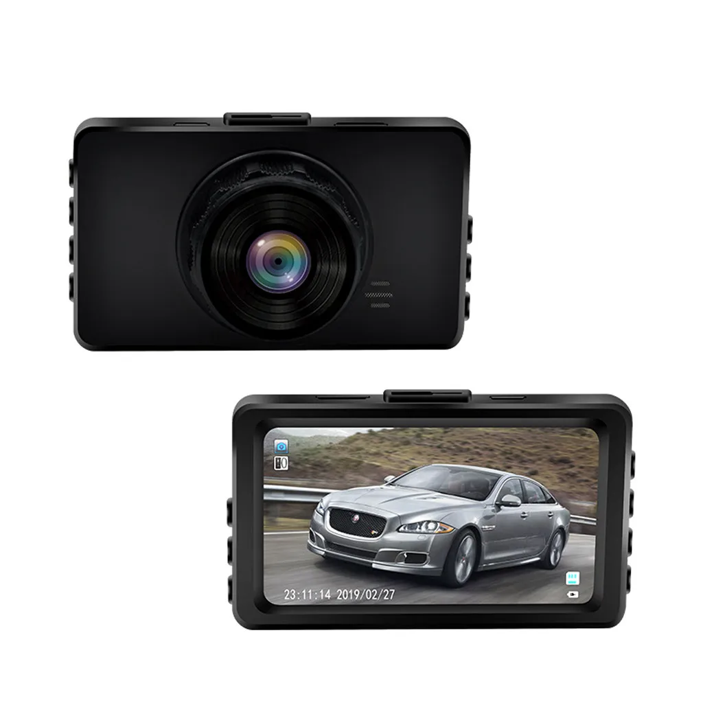 Автомобильный видеорегистратор HD 3-дюймовый ЖК-дисплей FHD 1080p угол обзора 170