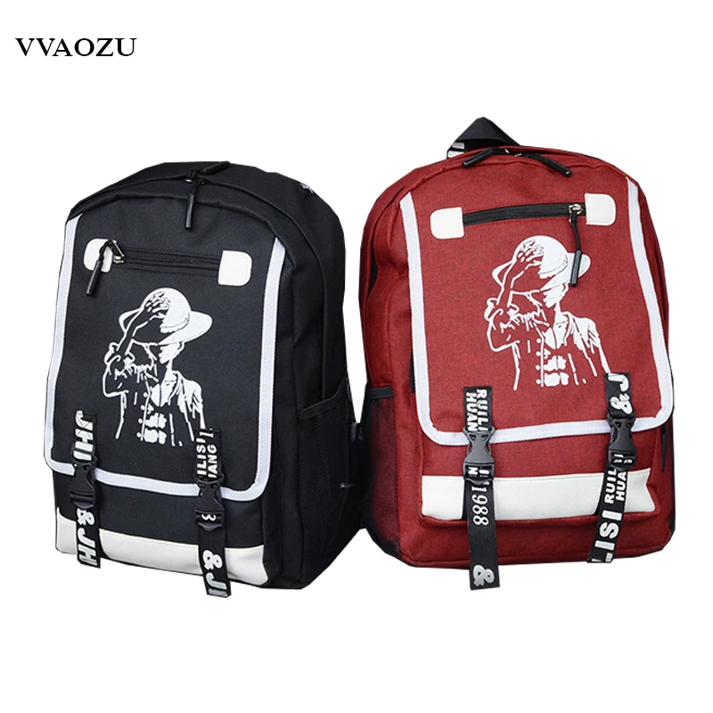 Японский Аниме one piece Luffy подростковый рюкзак, рюкзак Harajuku, холщовая Студенческая школьная сумка, рюкзак, школьный рюкзак, сумка для книг