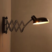 retractable wall sconce black iron wall lamp loft vintage wall sconces extend arm wall light swing arm led sconce lighting home