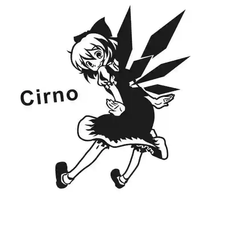 Черно Touhou проект стикер на стену аниме автомобиль наклейка виниловая s Декор