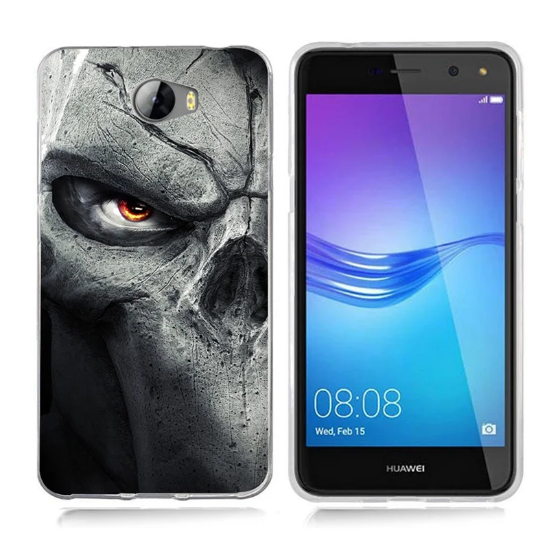 Чехол для Huawei Y5 ii Y5ii Cover/5A LYO-L21/Y6 II компактный ТПУ цветной мягкий чехол с рисунком
