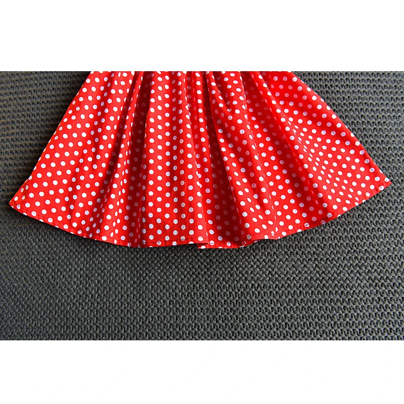 Girls Dresses 2020 Summer New Children's Wear Hipster Sweet Net Red Dot Cross With Princess Dress | Детская одежда и обувь