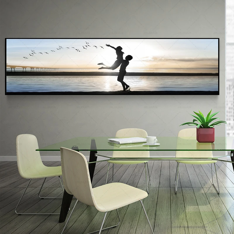 Sea Beach Coconut Tree Bus Sky Quote Landscape Wall Art Canvas Painting Nordic Posters And Prints Pictures For Living Room | Дом и сад
