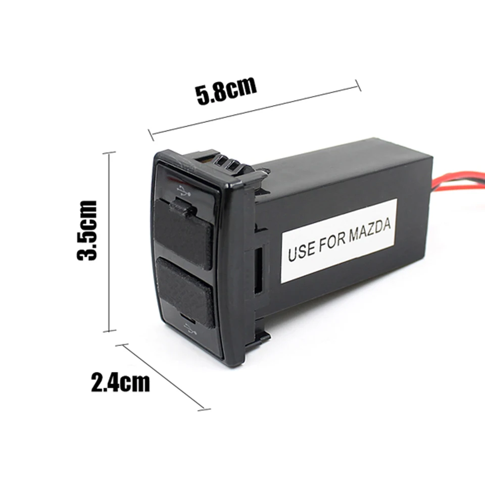 Автомобильное зарядное устройство с двумя usb разъемами адаптер 5 В крепление на