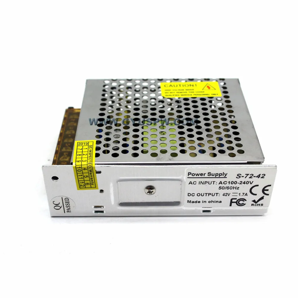 Universal AC DC42V 1.7A 72W Switching Power Supply Adapter Driver lighting Transformer AC-DC SMPS For CNC CCTV AV TV | Обустройство