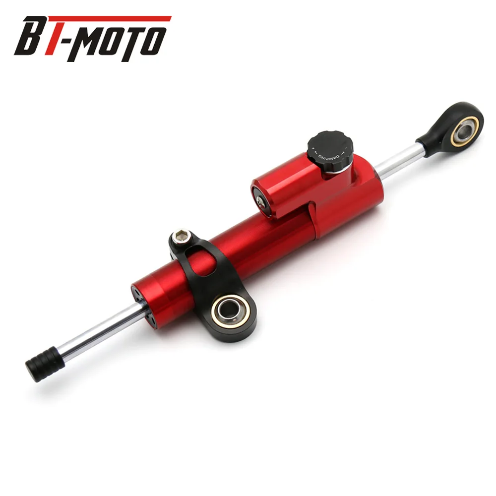 red MT07 MT09 FZ MT 09 мото ЧПУ демпфер руля StabilizerLinear Обратный контроль безопасности над 600CC велосипед для KTM Kawasaki Suzuki - Цвет: red