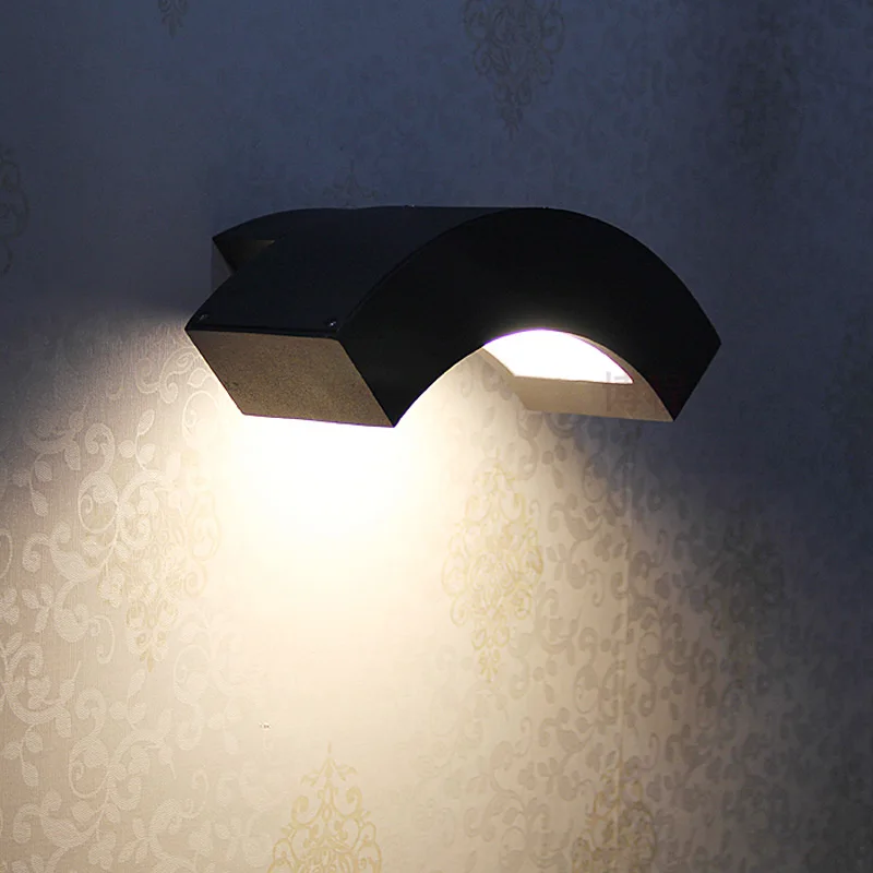 Современный СВЕТОДИОДНЫЙ Уличный настенный светильник Светодиодная лента