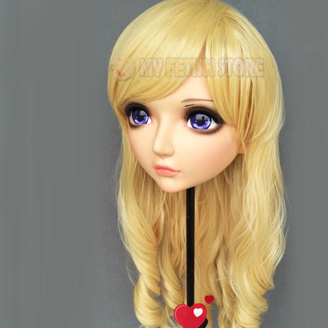 (KM1103) Женская/Девичья Милая полимерная маска Kigurumi BJD для косплея японского аниме
