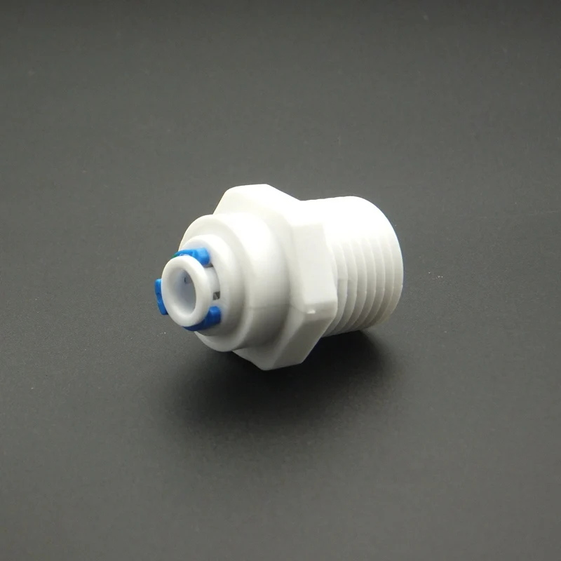 1/4" OD Tube Quick Pushfit 1/2" BSP Male Fitting Connection RO Water Connector Reverse Osmosis Aquarium System Pipe Fitting