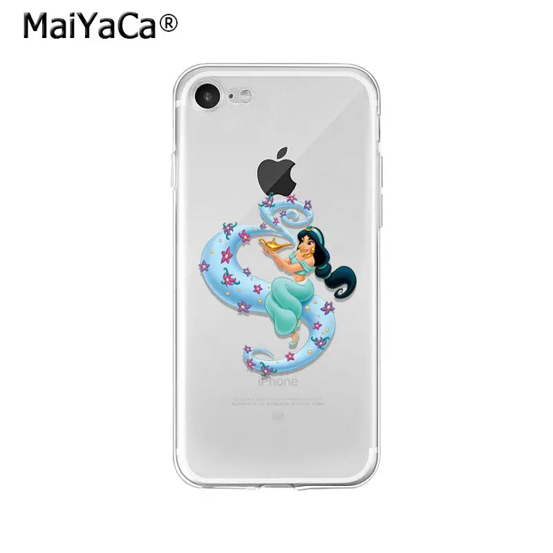 Мягкий силиконовый чехол для телефона MaiYaCa Jasmine Princess Aladdin из ТПУ Apple iPhone 8 7 6 6S Plus X XS